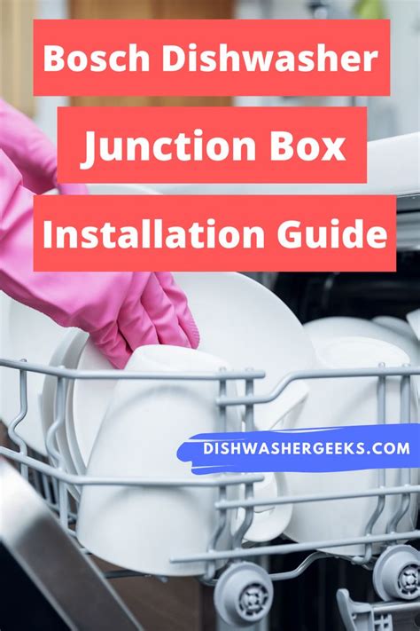 how to install a junction box for a dishwasher|bosch powercord with junction box.